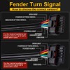 New Upgrade Smoke Lens LED Fender Light Kit for JL