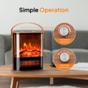 ROVSUN Electric Fireplace Heater for Indoor Use, 1500W Portable Fake
