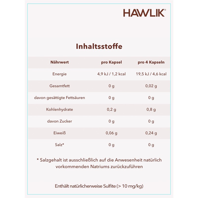 Hawlik Vital Mushrooms - Organic Agaricus Powder Capsules - 120