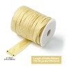 UR URLIFEHALL 100m Natural Raffia Ribbon Bundles Pale Goldenrod Raffia