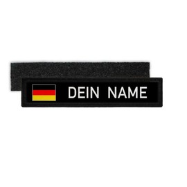 Copytec German name plate patch with name German armed forces police fire brigade DEU #32321
