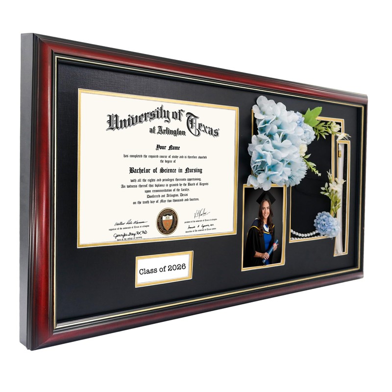 GraduationMall Class of 2026 Graduation Shadow Box Frame for 8.5x11