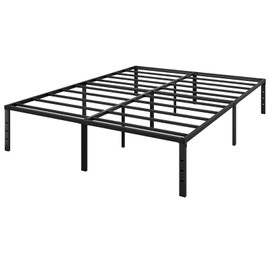 XXF Bed Frame, Metal Platform Bed Frame No Box Spring Needed, Bed with Heavy Duty Strong Support Slats, Noise Free, Easy to Assembly, Under Bed Storage (14 Inch, Queen)