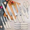 WANGMAZI Premium Knife Set,High Carbon Stainless Steel Forged,Sharp Knives Set