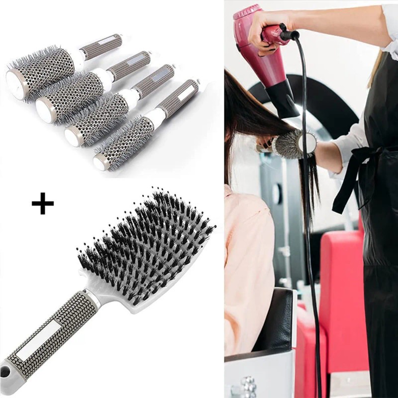 Set 11 Cepillo Cabello Ventilado Cerámica Térmico Brushing