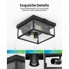 Craftersmark Outdoor Ceiling Light with Motion Sensor, Flush Mount Porch