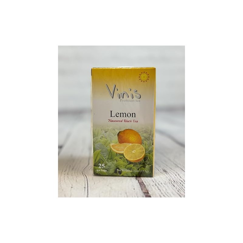 Vinis Premium Flavored Black Tea 25 Tea Bags per Box,