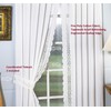 Today's Curtain, Hellina Tapework Panel Pair 84", White, 4-Piece-Set, 80"