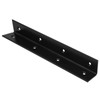 4 Pack 10" Wide Corner Brace, Iron Black L Angle
