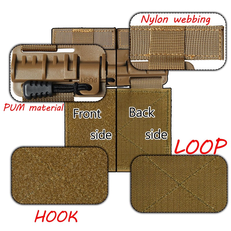 zhenchy MOLLE Vest Quick Release Buckle Set Quick Release Cummerbund