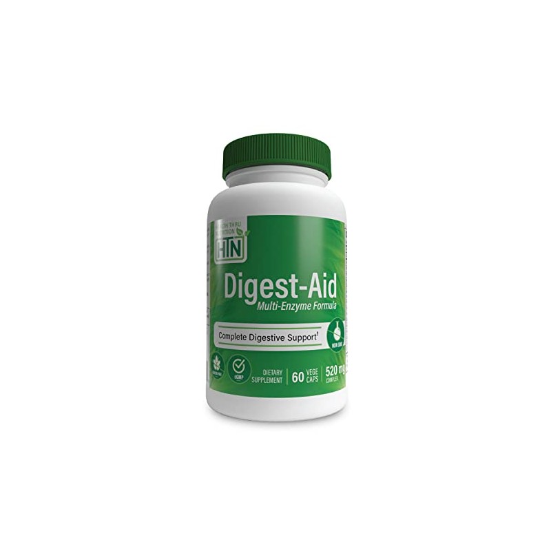 Health Tru Nutrition | Digestive Enzyme, 60 Caps | Enzimas
