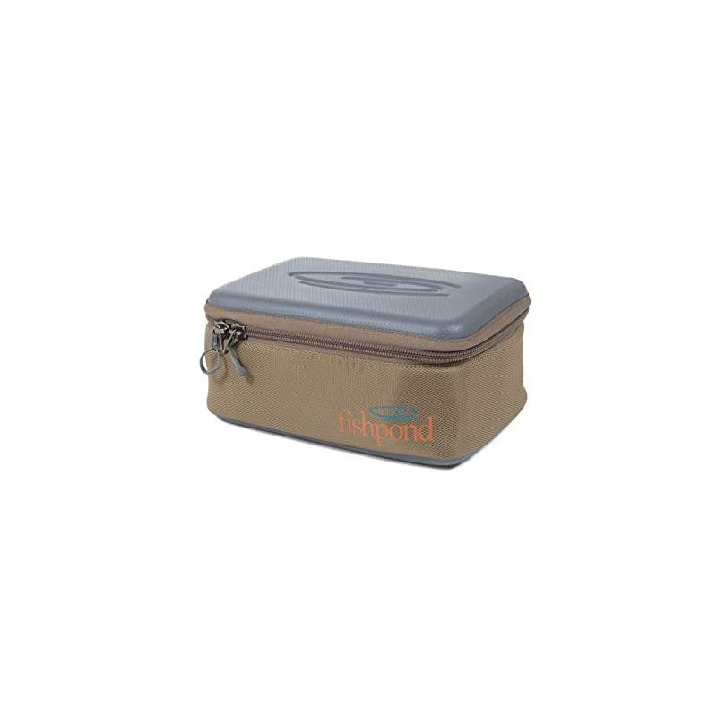 fishpond Ripple Reel Case, Large, Sand/Saddle Brown