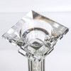 Crystal Candle Holders Set of 2-6.2" Tall Crystal Candlestick Holders