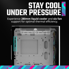 Cooler Master Elite 301 White Micro-ATX High Airflow PC Case, 365mm GPU Max, 280mm AIO Max, Type C, Tempered Glass, Triple 120mm PWM Fan, Intakes Grill, Breathable PSU Shroud