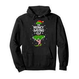 Money Saving Elf Christmas Family Girls Women Elf Squad Xmas Pullover Hoodie