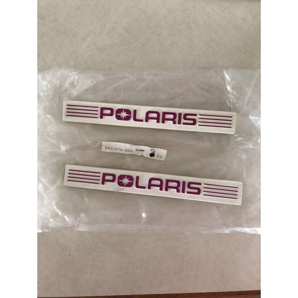 Polaris Xcr Bumper Emblem Oem 5431876-224 Lot Of 2