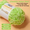 Velvet Chenille Yarn for Crochet, Chunky Baby Blanket Amigurumi Yarn