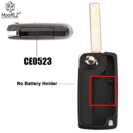 HooRLZ Key Fob Replacement For CITROEN C2 C3 C4 Dispatch Berlingo Grand Picasso, Peugeot Expert Partner 206 207 208 307 308 407 3008 5008 Remote Car Key Cover Case 2 Button, CITROEN Key Fob - CE0523