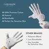 8 Pairs Cottonnerie Original Cotton Gloves for Dry Hands Sleeping,