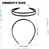 Dazzhues 2 Count Simple and Chic Headbands, Plastic Hair Styling