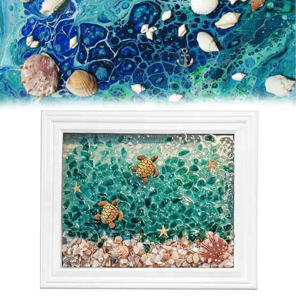 KOLGEIKJ Sea Glass Art Kit, 2024 Sea Glass Art Kits