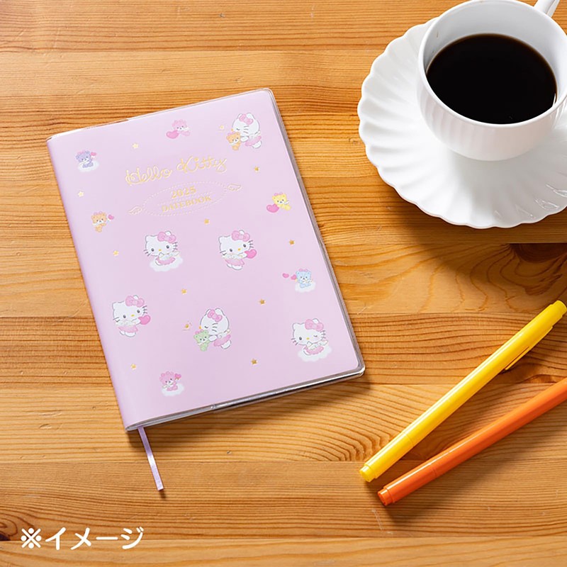 サンリオ(SANRIO) B6デイトブック ハローキティ 2025年 手帳 (2024年10月はじまり) 予定シール付き しおり付き 454681
