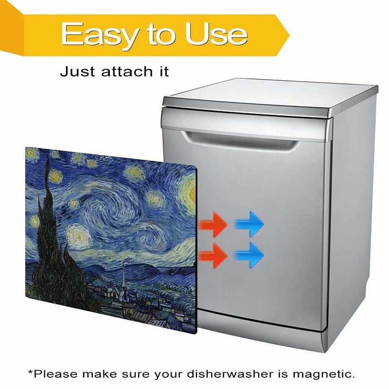 Starry Night Decorative Magnet - Front Dishwasher Door Cover, Panel