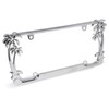 Cruiser Accessories 19003 Palm Tree License Plate Frame, Chrome