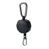 Daiichi Seiko Carabiner Reel + Micro Case, Black, Pin-On Reel,