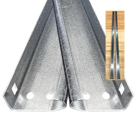 Universal Garage Door Vertical Track Set Kit for Garage Doors, Rails, 7ft, Heavy Duty Galvanized Steel, 76”, Fits 2-Inch Rollers