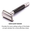 Parker Safety Razor Semi Slant Premium Rasierhobel – Graphit