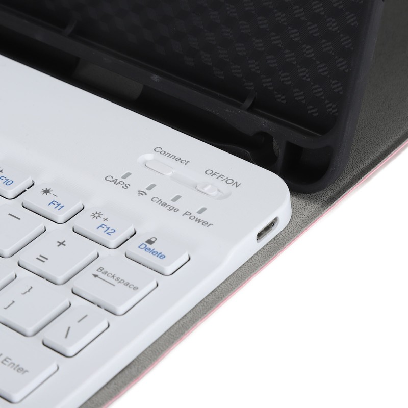 Wireless Bluetooth Keyboard with Magnetic Case Pencil Holder for IOS