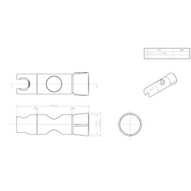 [AFKK00289N2] TOTO Slide Hanger Shower Hook for Slide Bar [For Bar Diameter 1.2 inches (30 mm) Only] (Old Part Number: AFKK00289)