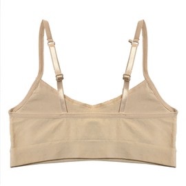 Popular Girls Training Bra Pack – Crop Cami Training Bras for Girls. Seamless Bra Removable Padding Basics XL