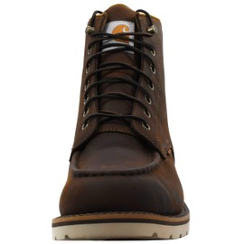 Carhartt Men's 6" Waterproof Moc Toe Casual Wedge Work Boot, Brown, 11 M US