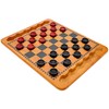 WE Games Solid Wood Checkers Board Game – 14.5-Inch Vintage