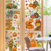 DC-BEAUTIFUL 153 Pcs Fall Window Clings, 12 Sheets Double Sided