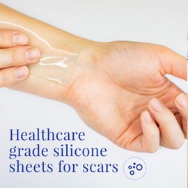 Rejuvaskin Scar Heal Kit - Scar Kit For Large Scar - Scar Treatment for Soften, Flatten, Reduce and Recover Scars - Scar Gel, 4" x 8" Silicone Sheet & Medical Tape - Physician Recommended