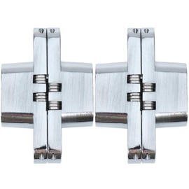 Hemobllo Bisagras Ocultas De Acero Inoxidable Para Puertas Plegables Juego 2 Unidades Ángulo 180° Invisible Para Muebles Hoteles Y Proyectos Diy
