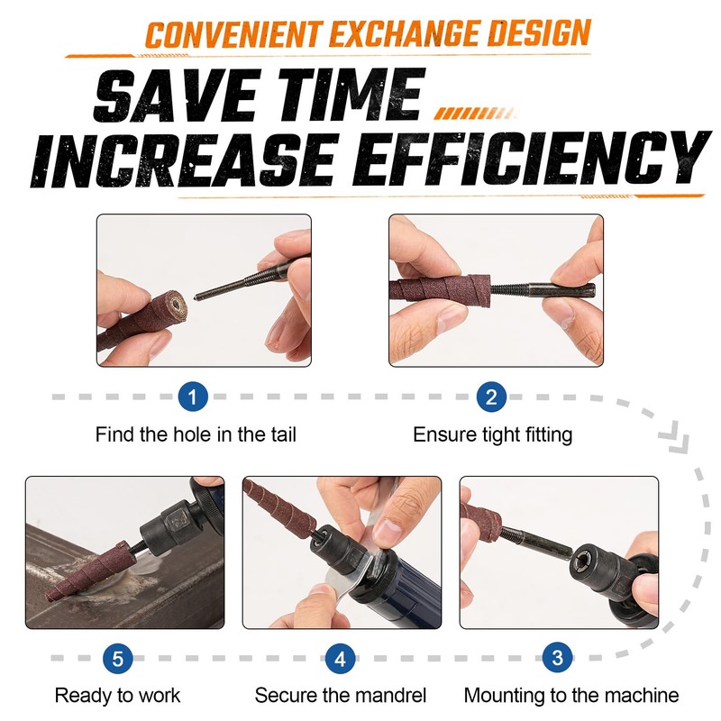 62Pcs Mini Sanding Cone Engine Porting Assortment Kit Cone Cylinder