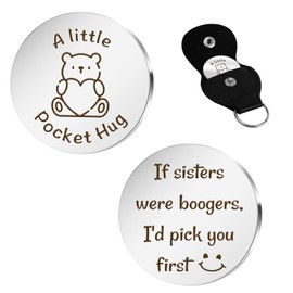 nuozodki Sister Gifts - Funny Birthday Christmas Valentines Day Gifts for Sister from Brother,Pocket Hug,Stocking Stuffers,Sisters Gifts from Sisters Adult