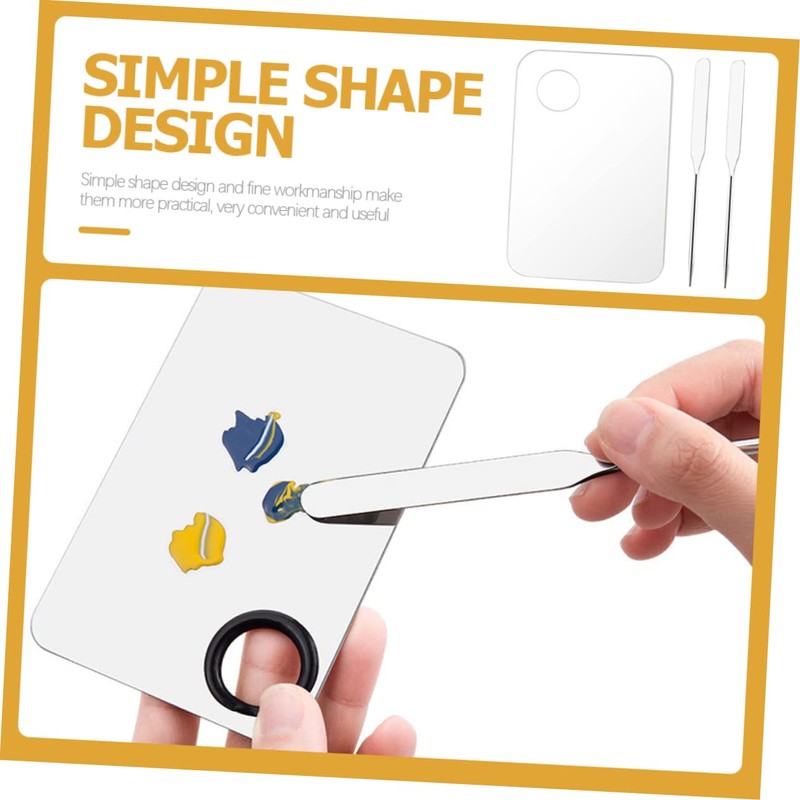 Beavorty Sets Makeup Mixing Tray Acrylic Palette Watercolor Pigment Board