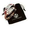 Luxfancy Pulsera Pareja de Cuero para Hombre y Mujer, 2