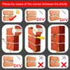 qieoyk Brick Clips - 8 Pcs Heavy Metal Wall Hangers