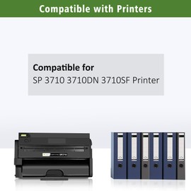 GREENPRINT Compaitble Toner Cartridge 408284 SP3710X SP 3710X Black High Capacity 7000 Pages for Ricoh Aficio SP 3710 SP3710 SP 3710DN SP3710DN SP 3710SF SP3710SF Printer