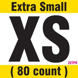 zetpo 80 pcs Cat Nail Caps | Cat Claw Covers | with Adhesives and Applicators (Red, XS)