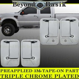 Torox 1999-2016 FORD F250-F550 Crew Cab 4dr CHROME Door Handle COVERS With PSKeyhole