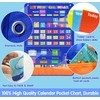 Craftstory Classroom-Calendar Pocket-Chart with 104 Cards for Kids Preschool Learning