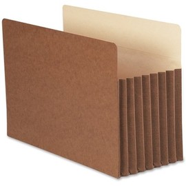 Smead 74395 7-Inch Exp Pocket with Tyvek Straight Legal Manila/Redrope 5/Box