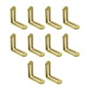 Bitray 10 Pcs Adjustable Corner Braces,L-Shape Bracket with Slot,Right Angle